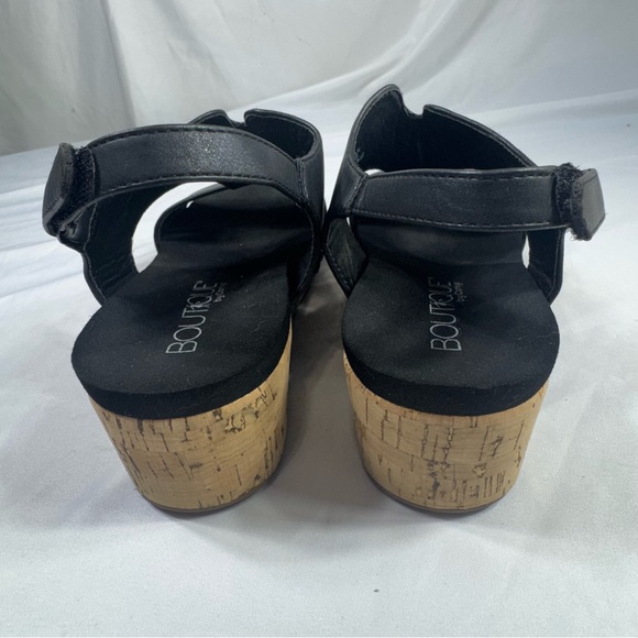 Boutique by Corky’s Women's Refreshing Black Wedge Sandals - Picture 6 of 9